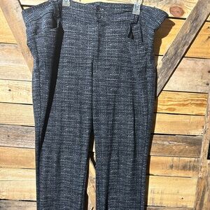 Torrid Black and Gray Dress Pants with Textured Fabric